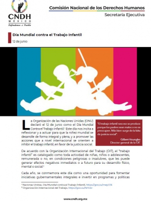 Día Mundial contra el Trabajo Infantil