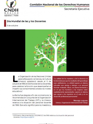 Día Mundial de las y los Docentes