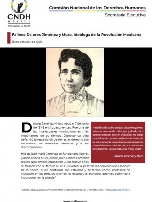 Fallece Dolores Jiménez y Muro, ideóloga de la Revolución Mexicana
