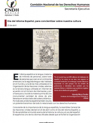 Día del Idioma Español, para concientizar sobre nuestra cultura