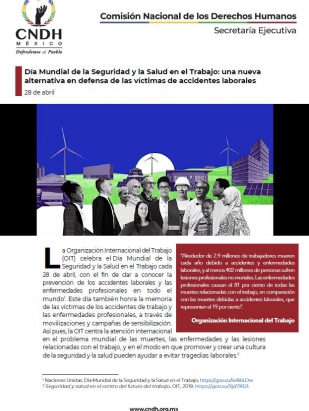 Día Mundial de la Seguridad y la Salud en el Trabajo: una nueva alternativa en defensa de las víctimas de accidentes laborales