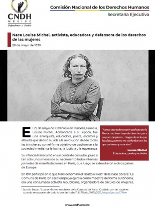 Nace Louise Michel, activista, educadora y defensora de los derechos de las mujeres