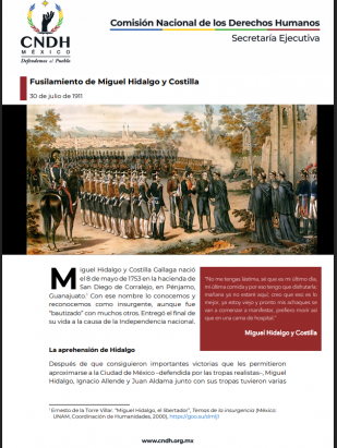 Fusilamiento de Miguel Hidalgo y Costilla