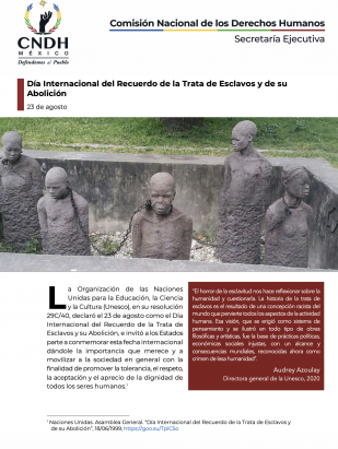 Día Internacional del Recuerdo de la Trata de Esclavos y de su Abolición
