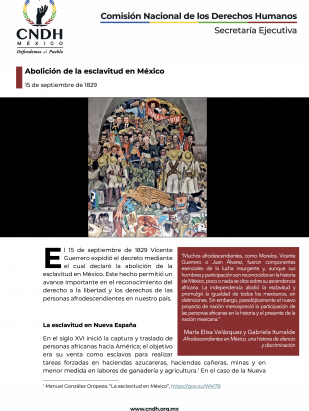 Abolición de la esclavitud en México