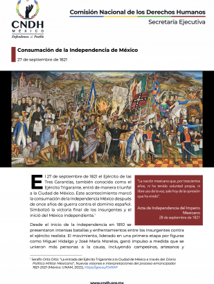Consumación de la Independencia de México