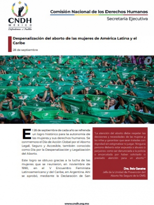 Despenalización del aborto de las mujeres de América Latina y el Caribe