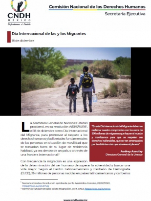 Día Internacional de las y los Migrantes