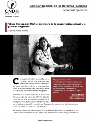 Fallece Concepción Michel, defensora de la conservación cultural y la igualdad de género