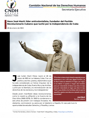 Nace José Martí: líder anticolonialista, fundador del Partido Revolucionario Cubano que luchó por la independencia de Cuba