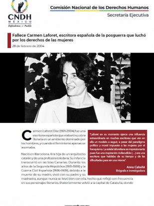 Fallece Carmen Laforet, escritora española de la posguerra que luchó por los derechos de las mujeres