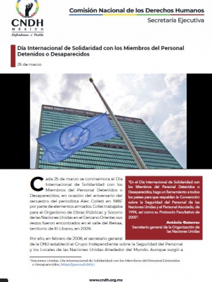 Día Internacional de Solidaridad con los Miembros del Personal Detenidos o Desaparecidos