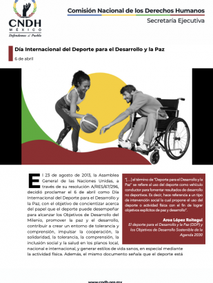 Día Internacional del Deporte para el Desarrollo y la Paz