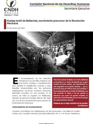 Huelga textil de Bellavista, movimiento precursor de la Revolución Mexicana