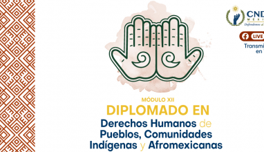 Diplomado en Derechos Humanos de Pueblos, Comunidades Indígenas y Afromexicanas denominado: Derecho a la Libre Determinación y Autonomía